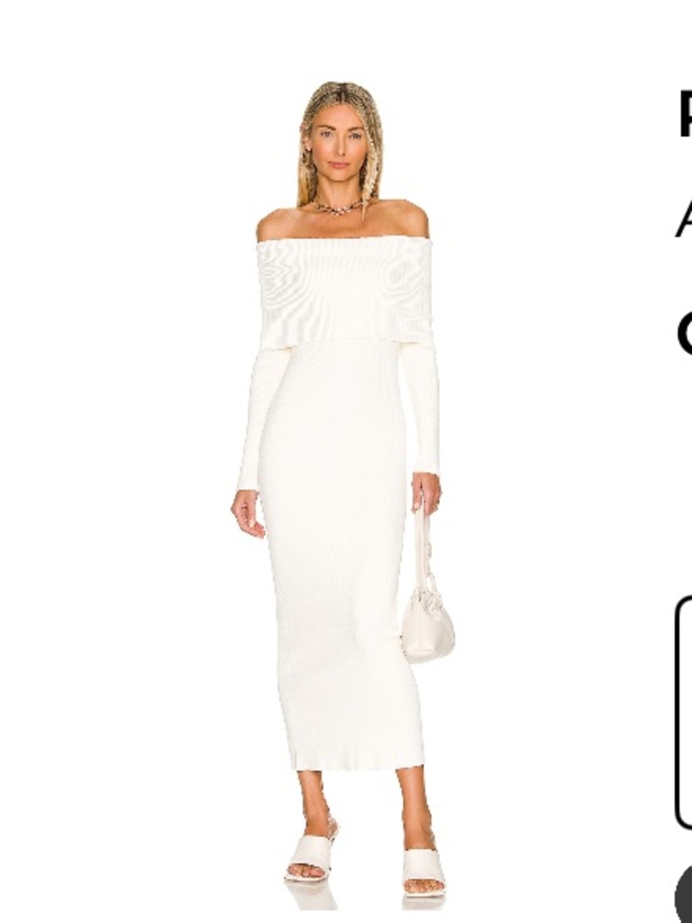 Autumn Cashmere off the shoulder knit dress - size medium